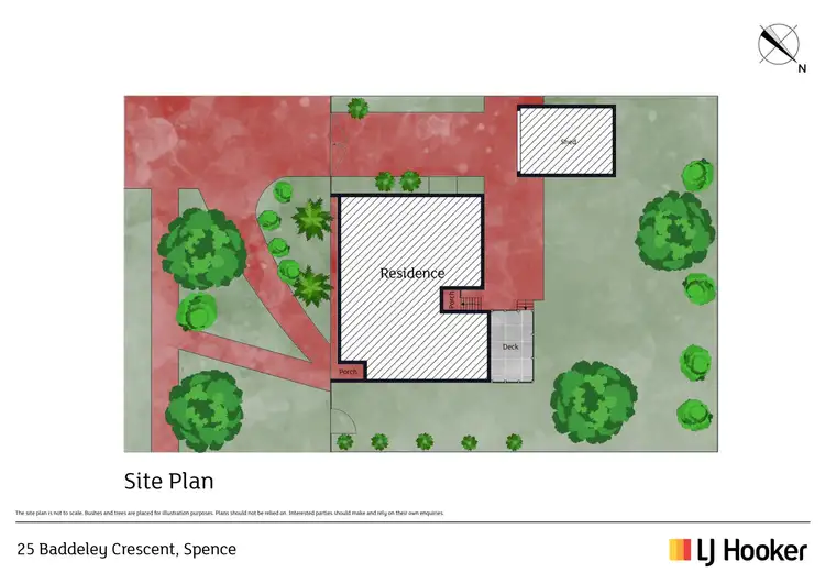 Floorplan of Homely house listing, 25 Baddeley Crescent, Spence ACT 2615