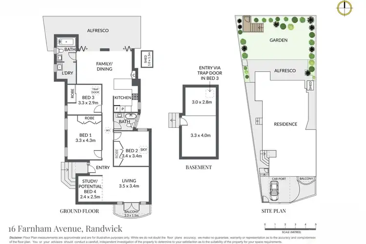 Floorplan of Homely house listing, 16 Farnham Avenue, Randwick NSW 2031