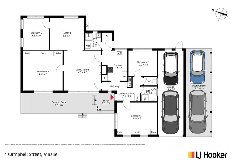 Floorplan of Homely house listing, 4 Campbell Street, Ainslie ACT 2602