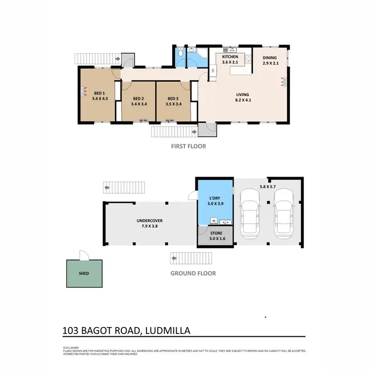 Floorplan of Homely house listing, 103 Bagot Road, Ludmilla NT 820