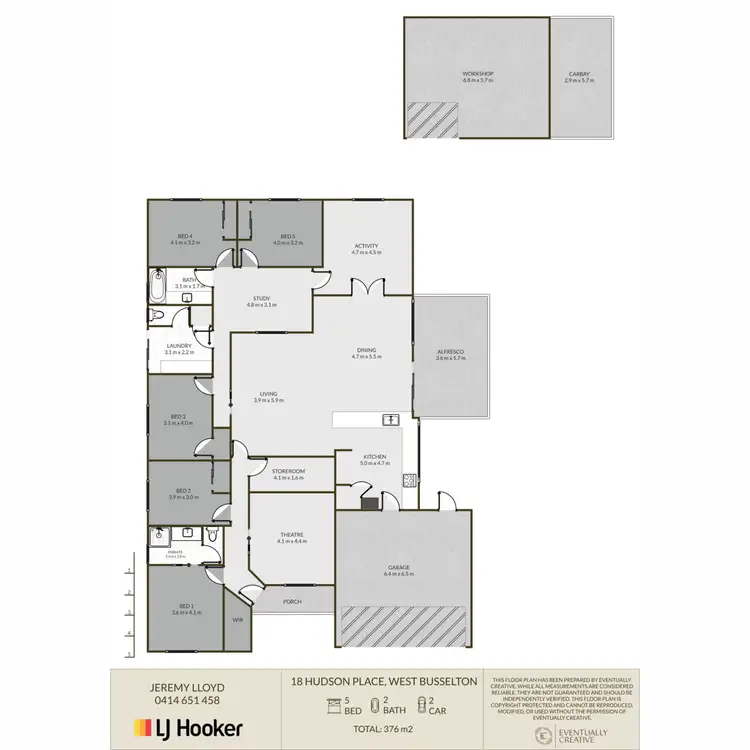 Floorplan of Homely house listing, 18 Hudson Place, West Busselton WA 6280