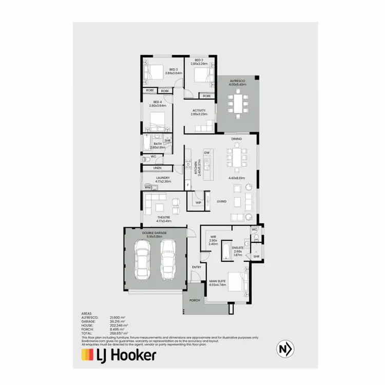 Floorplan of Homely house listing, 12 Bethpage Way, Dunsborough WA 6281