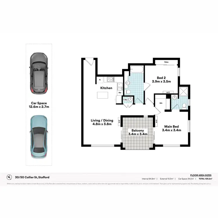 Floorplan of Homely apartment listing, 30/50 Collier Street, Stafford QLD 4053
