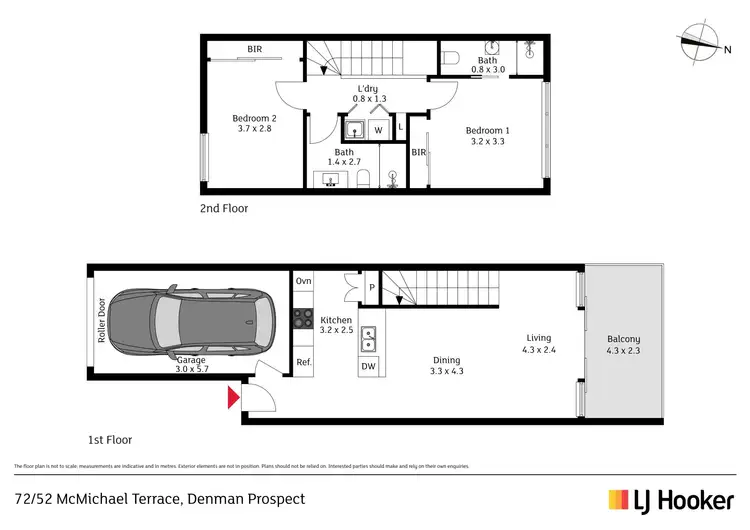 Floorplan of Homely townhouse listing, 72/52 McMichael Terrace, Denman Prospect ACT 2611