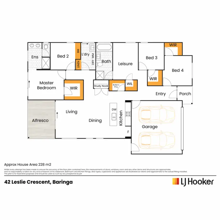 Floorplan of Homely house listing, 42 Leslie Crescent, Baringa QLD 4551