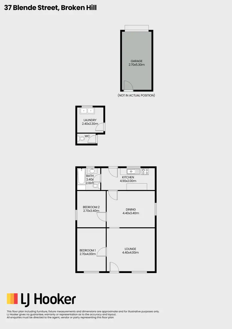 Floorplan of Homely house listing, 37 Blende Street, Broken Hill NSW 2880