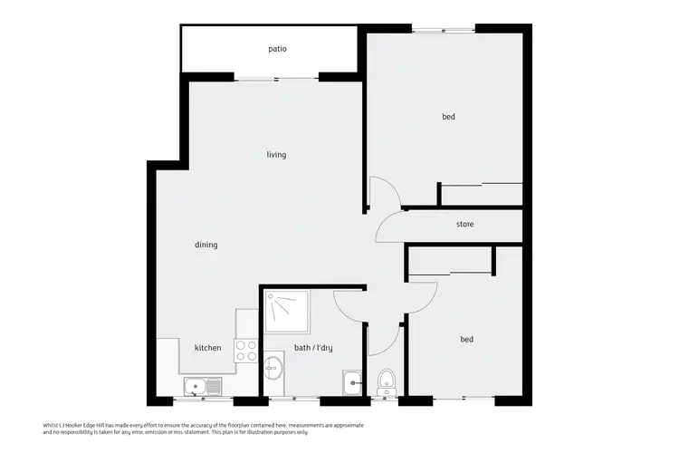 Floorplan of Homely apartment listing, 4/52 Pease Street, Manoora QLD 4870