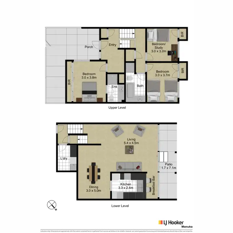Floorplan of Homely townhouse listing, 22/36 Gosse Street, Kingston ACT 2604