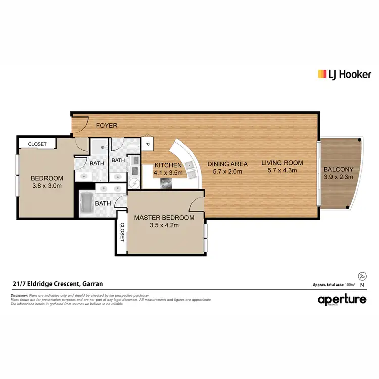 Floorplan of Homely apartment listing, 21/7 Eldridge Crescent, Garran ACT 2605