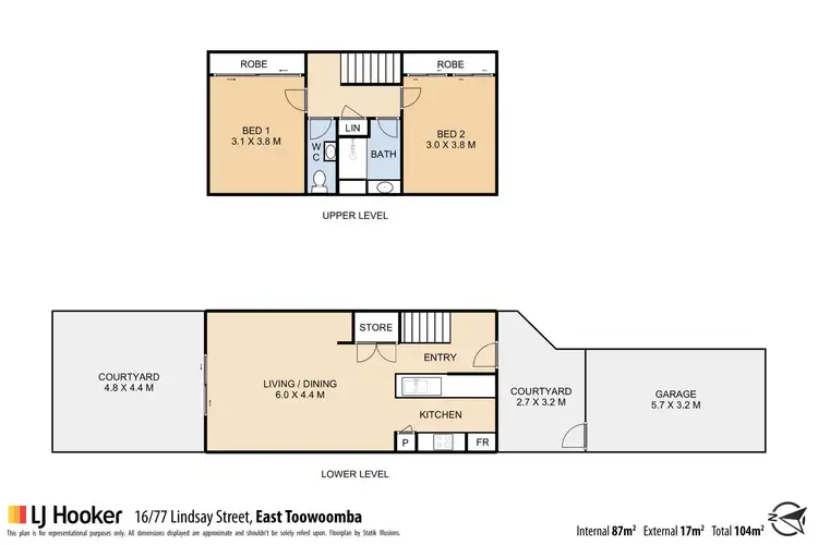 Floorplan of Homely unit listing, 16/77 Lindsay Street, East Toowoomba QLD 4350