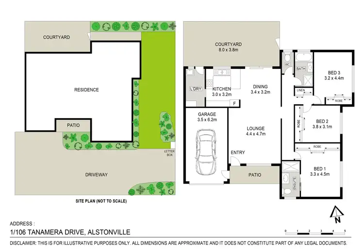 Floorplan of Homely house listing, Unit 1/106 Tanamera Drive, Alstonville NSW 2477