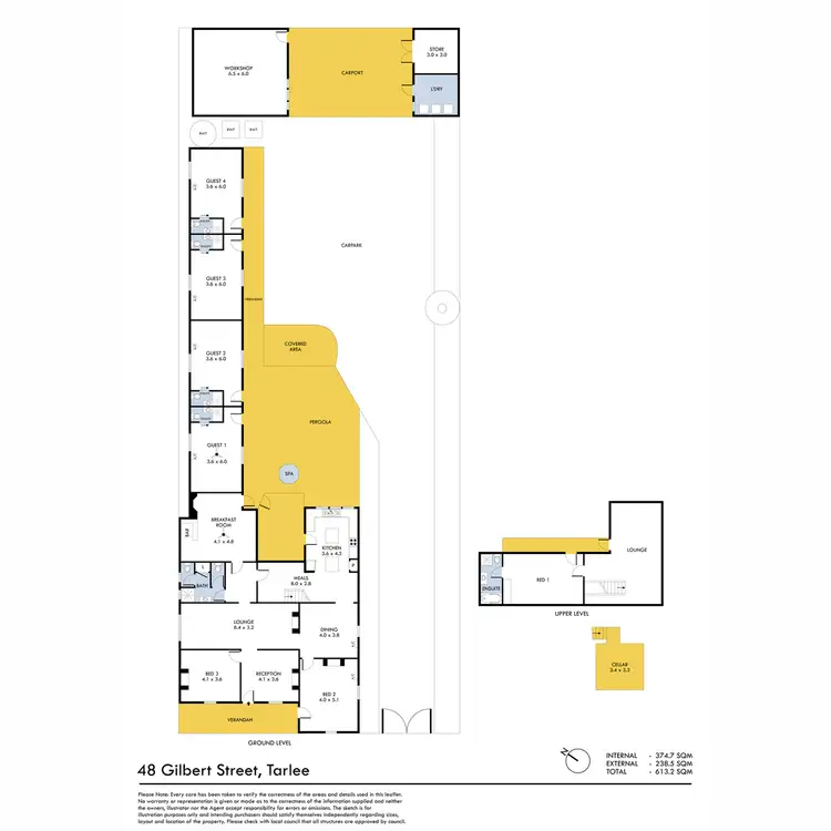 Floorplan of Homely house listing, 46 & 48 Gilbert Street, Tarlee SA 5411