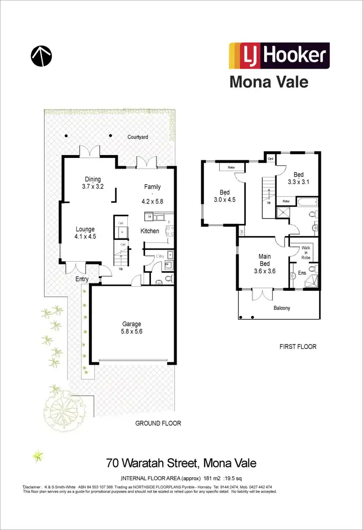 Floorplan of Homely townhouse listing, 70 Waratah Street, Mona Vale NSW 2103