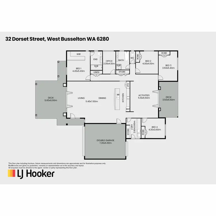 Floorplan of Homely house listing, 32 Dorset Street, West Busselton WA 6280