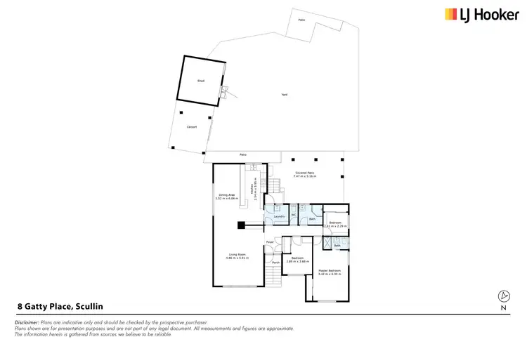 Floorplan of Homely house listing, 8 Gatty Place, Scullin ACT 2614