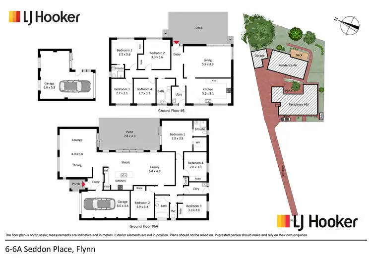 Floorplan of Homely house listing, 6+6A Seddon Place, Flynn ACT 2615
