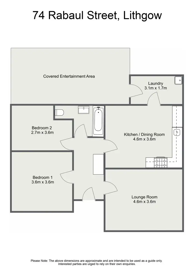 Floorplan of Homely house listing, 74 Rabaul Street, Lithgow NSW 2790