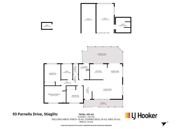 Floorplan of Homely house listing, 93 Parnella Drive, Stieglitz TAS 7216