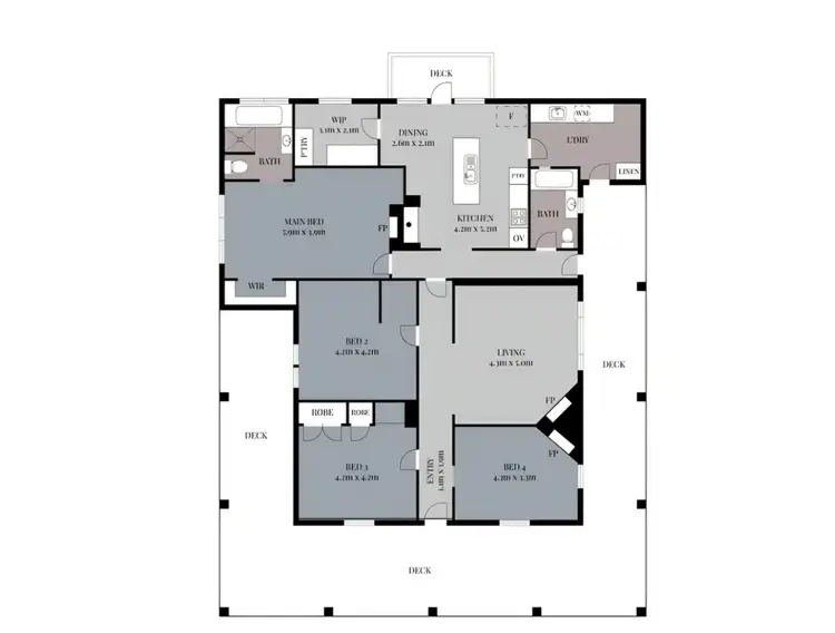 Floorplan of Homely rural property listing, 1845 Loch Wonthaggi Road, Ryanston VIC 3992
