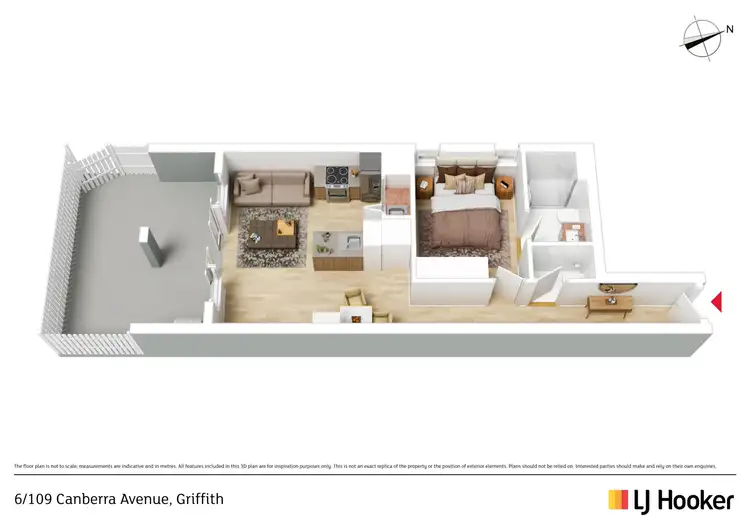 Floorplan of Homely house listing, 6/109 Canberra Avenue, Griffith ACT 2603