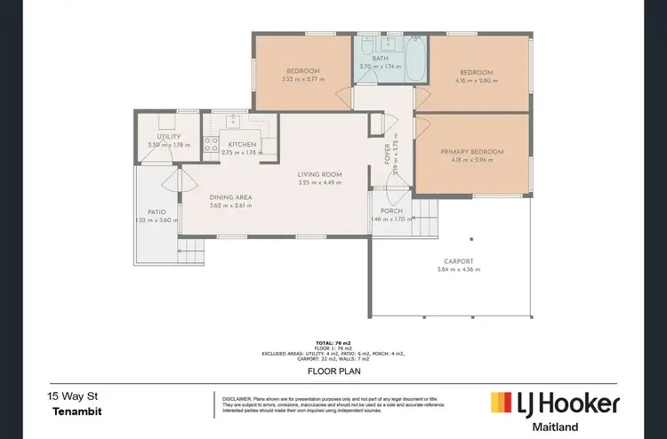 Floorplan of Homely house listing, 15 Way Street, Tenambit NSW 2323