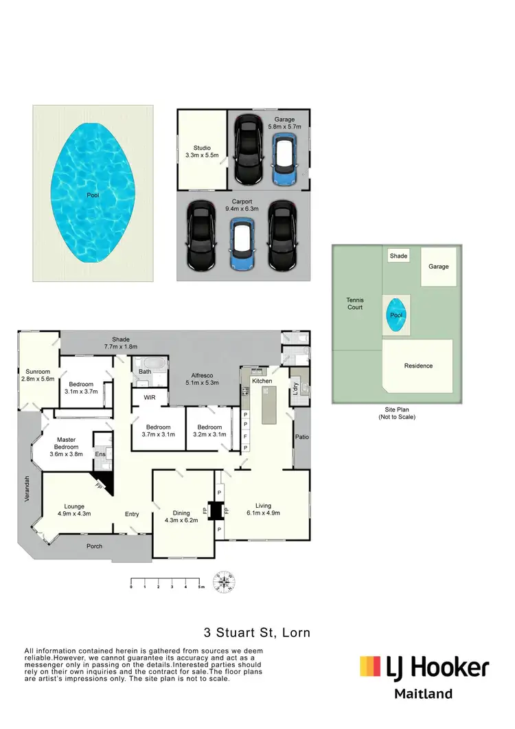 Floorplan of Homely house listing, 3 Stuart Street, Lorn NSW 2320
