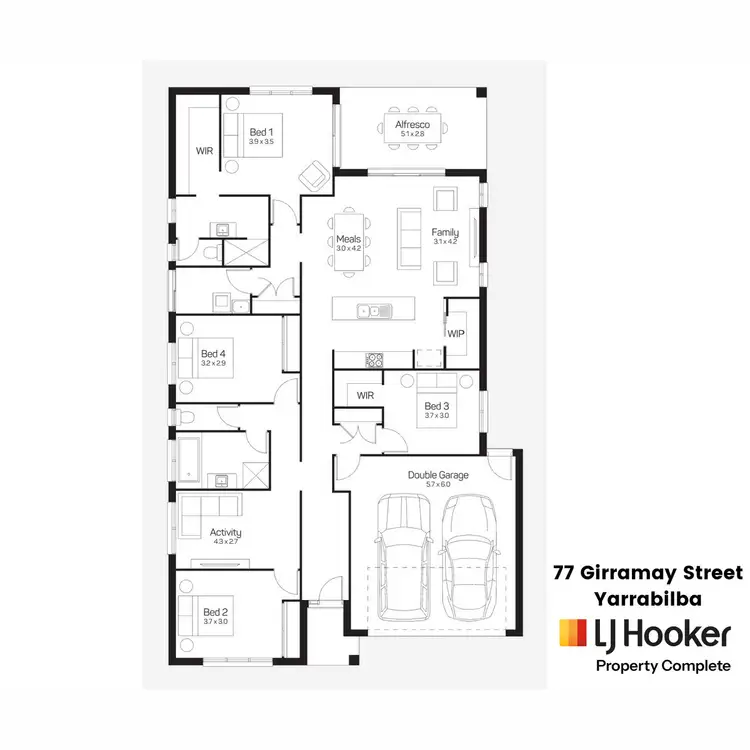 Floorplan of Homely house listing, 77 Girramay Street, Yarrabilba QLD 4207