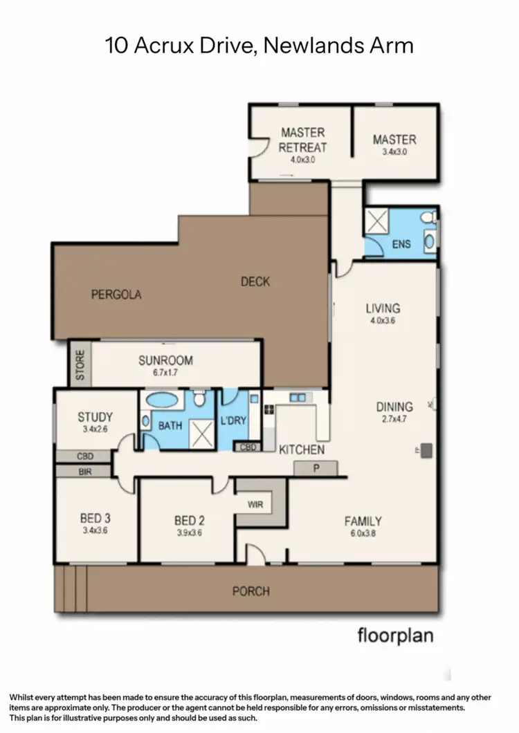 Floorplan of Homely house listing, 10 Acrux Drive, Newlands Arm VIC 3875