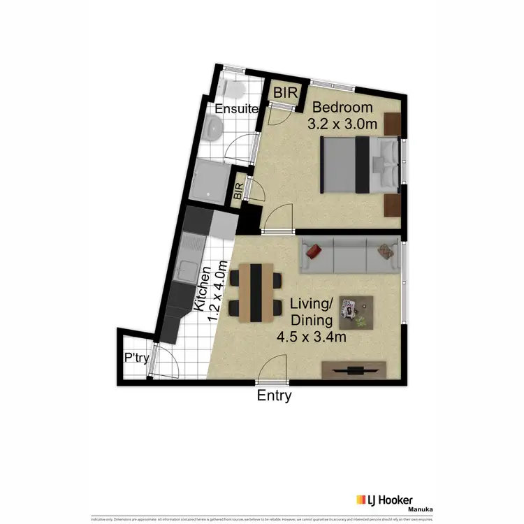 Floorplan of Homely apartment listing, 2/78 Hicks Street, Red Hill ACT 2603