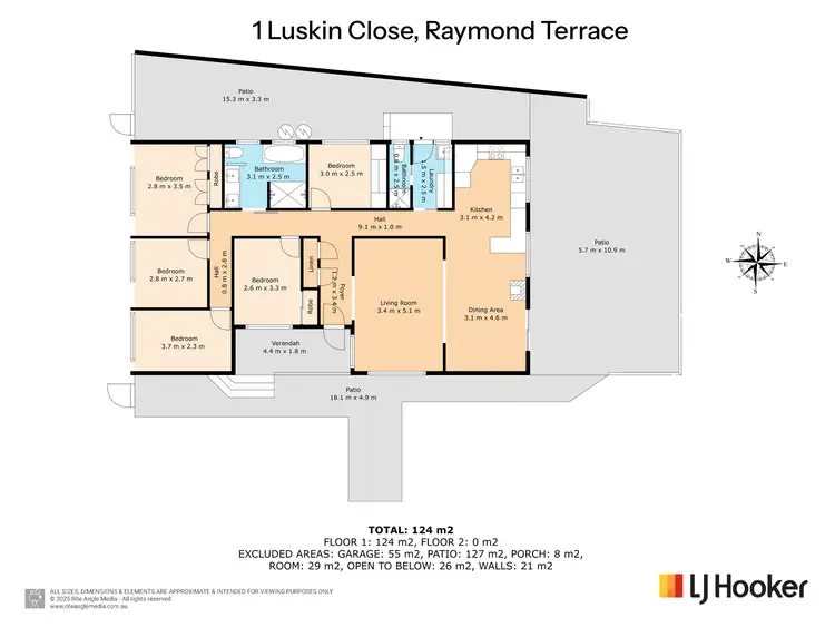 Floorplan of Homely house listing, 1 Luskin Close, Raymond Terrace NSW 2324