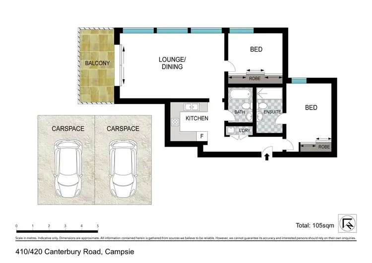 Floorplan of Homely apartment listing, Apartment 410/420 Canterbury Road, Campsie NSW 2194