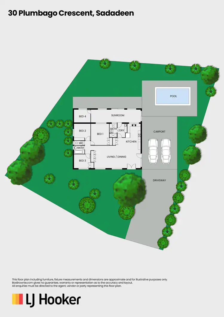 Floorplan of Homely house listing, 30 Plumbago Crescent, Sadadeen NT 870