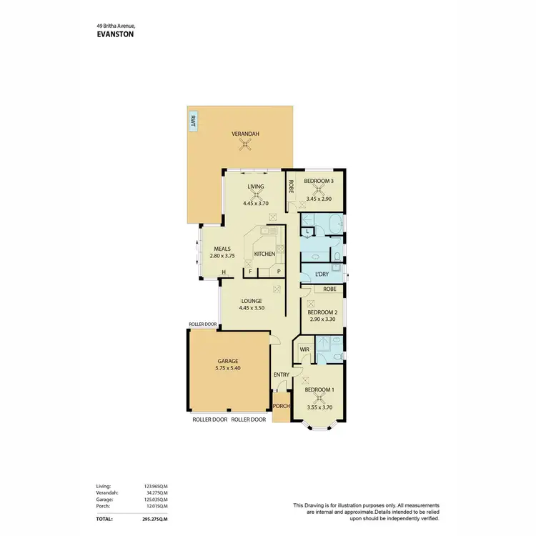 Floorplan of Homely house listing, 49 Britha Avenue, Evanston SA 5116