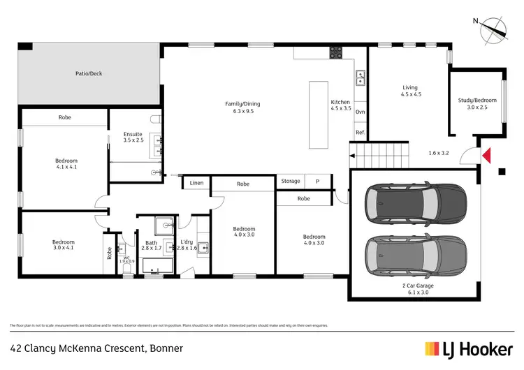 Floorplan of Homely house listing, 42 Clancy Mckenna Crescent, Bonner ACT 2914