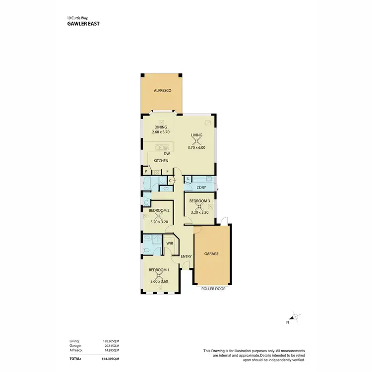 Floorplan of Homely house listing, 10 Curtis Way, Gawler East SA 5118