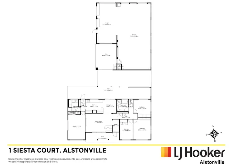 Floorplan of Homely house listing, 1 Siesta Court, Alstonville NSW 2477