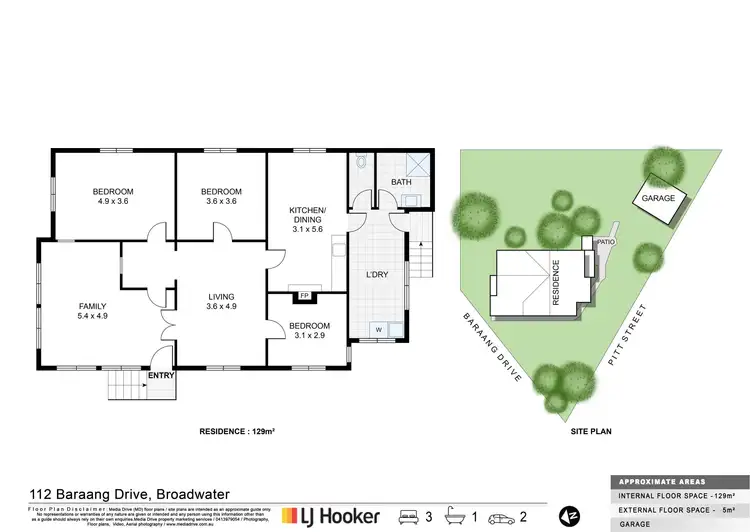 Floorplan of Homely house listing, 112 Baraang Drive, Broadwater NSW 2472