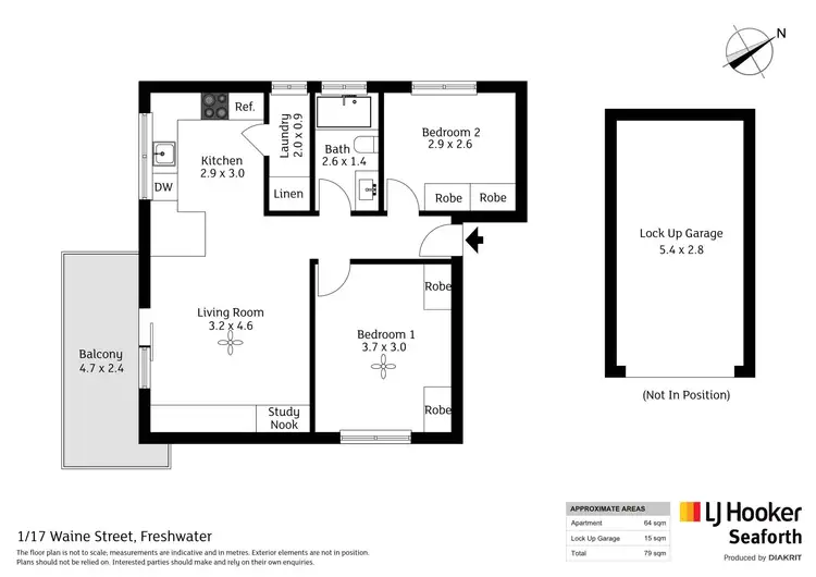 Floorplan of Homely apartment listing, 1/17 Waine Street, Freshwater NSW 2096
