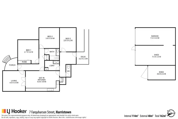 Floorplan of Homely house listing, 7 Farquharson Street, Harristown QLD 4350