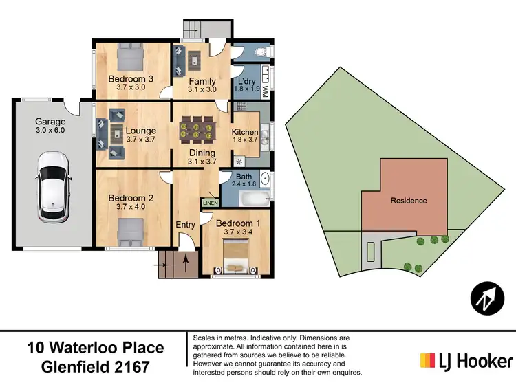 Floorplan of Homely house listing, 10 Waterloo Place, Glenfield NSW 2167