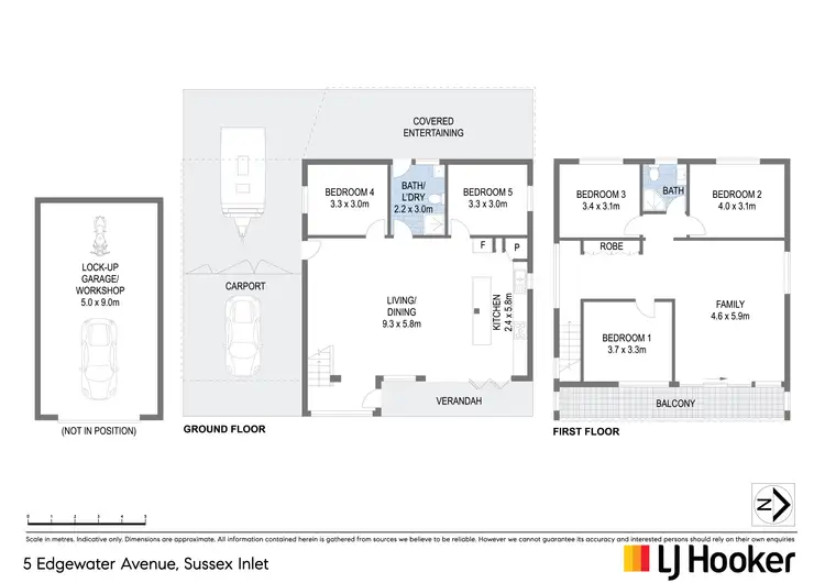 Floorplan of Homely house listing, 5 Edgewater Avenue, Sussex Inlet NSW 2540