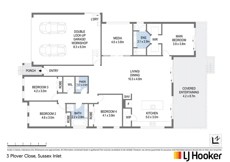 Floorplan of Homely house listing, 3 Plover Close, Sussex Inlet NSW 2540
