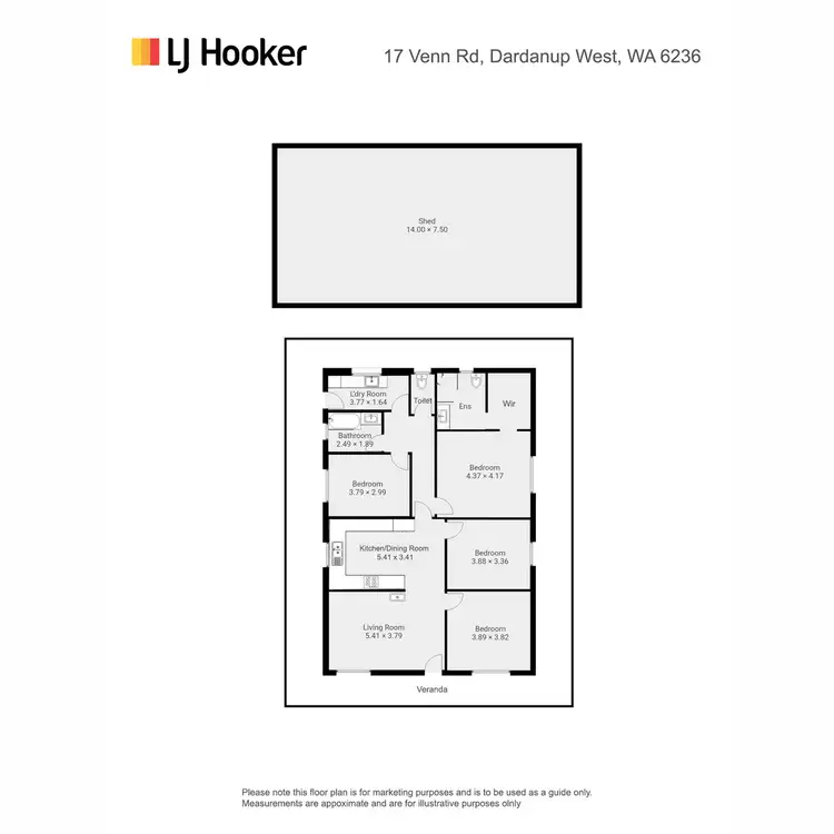 Floorplan of Homely house listing, 17 Venn Road, Dardanup West WA 6236