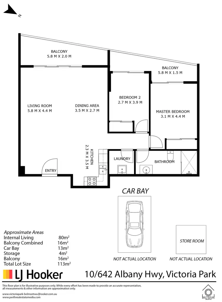 Floorplan of Homely apartment listing, 10/642 Albany Highway, Victoria Park WA 6100
