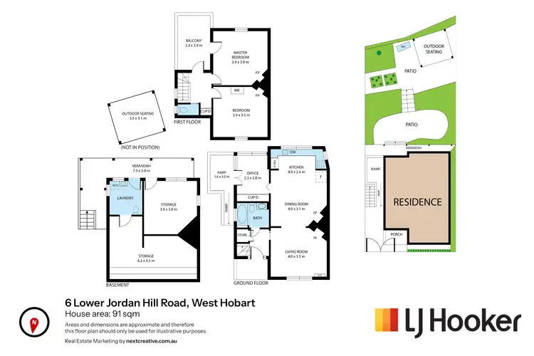 Floorplan of Homely house listing, 6 Lower Jordan Hill Road, West Hobart TAS 7000