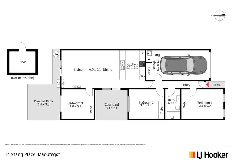 Floorplan of Homely house listing, 14 Stang Place, Macgregor ACT 2615