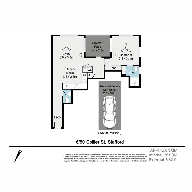 Floorplan of Homely apartment listing, 6/50 Collier Street, Stafford QLD 4053
