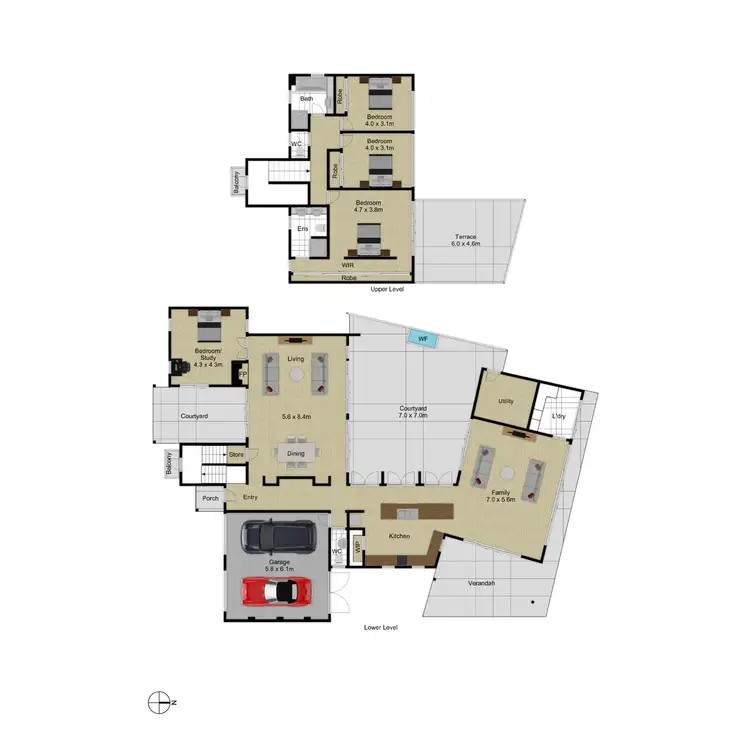 Floorplan of Homely house listing, 3 Strahan Row, Yarralumla ACT 2600