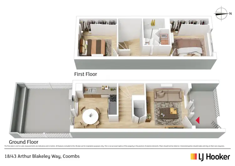 Floorplan of Homely unit listing, G18/43 Arthur Blakeley Way, Coombs ACT 2611