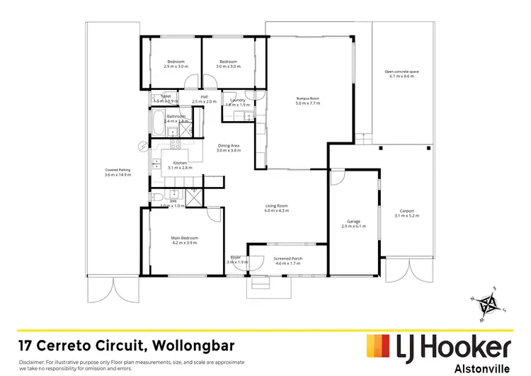 Floorplan of Homely house listing, 17 Cerreto Circuit, Wollongbar NSW 2477